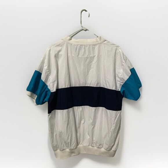 Vintage 80s Christian Dior Monsieur Polo Shirt Men’s L Chevron V Banded Waist - Picture 3 of 4